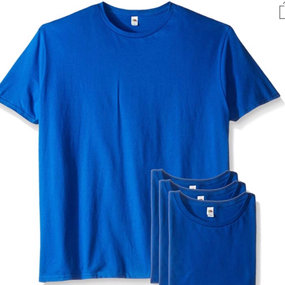 8 shirts Fruit of the Loom Men’s Blue